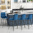 2 Pieces 29 Inch Velvet Bar Stools Set with Tufted Back and Footrests