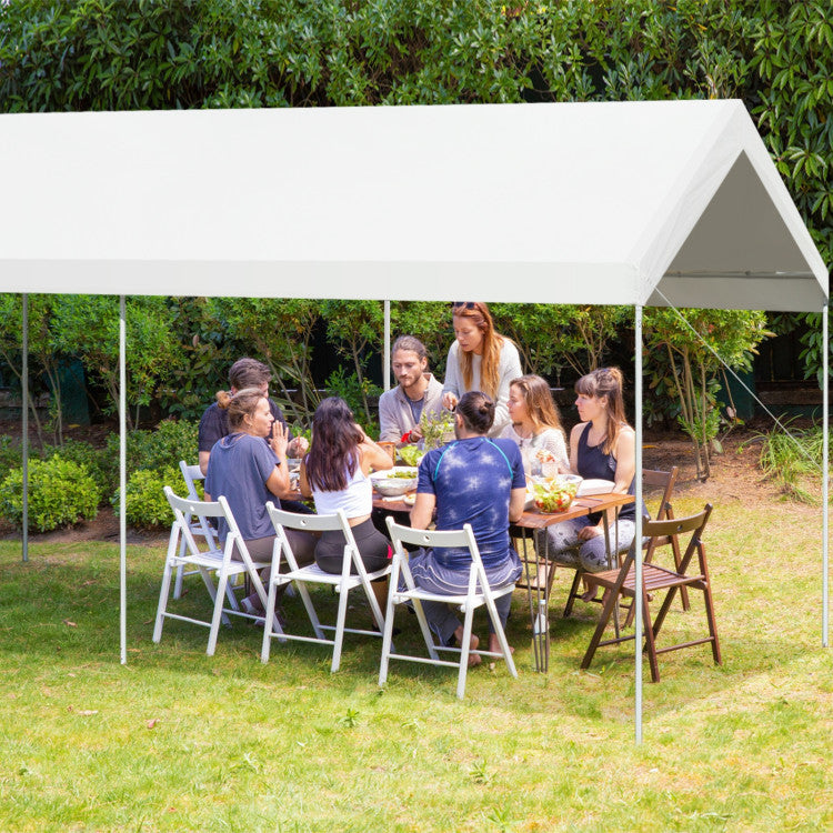 10 x 20 Feet Steel Frame Portable Car Canopy Shelter