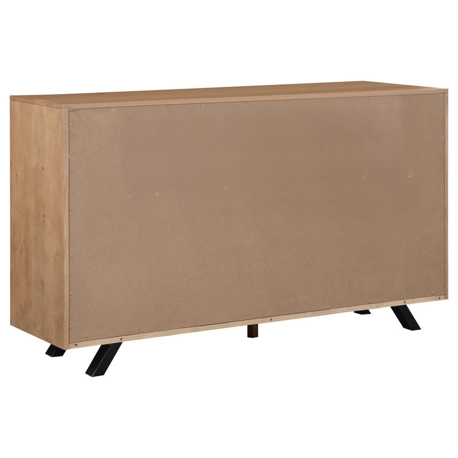 Taylor 5-piece Bedroom Set Light Honey Brown and Grey