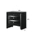 Fallon Black LED Storage Platform Bed