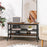 3-Tier Industrial Wooden TV Stand with Storage Shelves for TVs up to 46 Inch