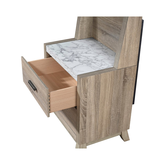 TILSTON NIGHT STAND W/WALL PANEL