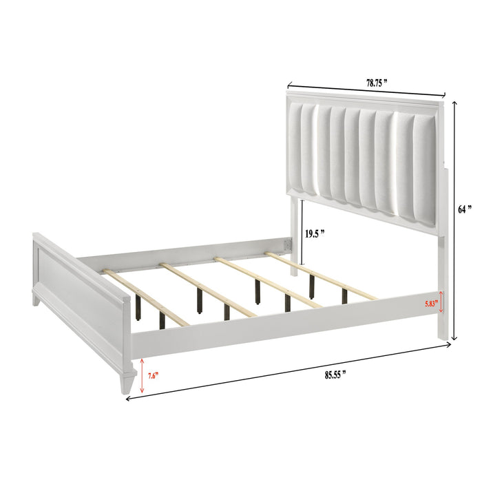 Cressida Upholstered Bed with Built-in Lighting