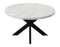 Xena 52-inch Round 5-Piece White Marble Dining Set