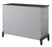 Gilles 2-Door Accent Cabinet Brushed Black And Grey