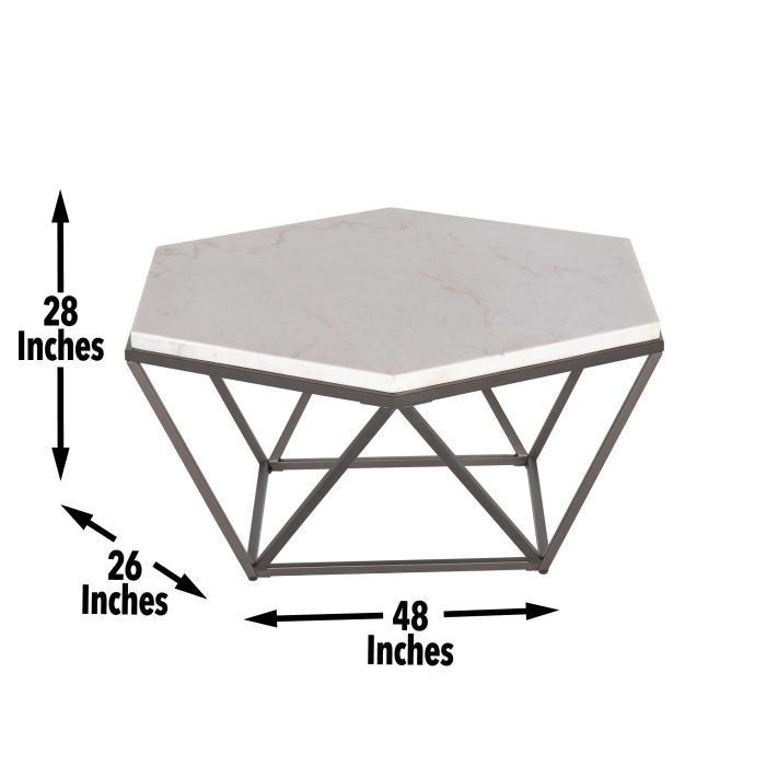Corvus Marble Top Set (Cocktail & End Table)