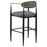 Tina Metal Pub Height Bar Stool with Upholstered Back and Seat set of 2