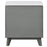 Nathan 2-drawer Nightstand with USB Port White Marble and Grey