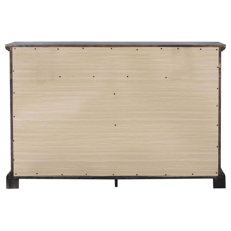Elk Grove 9-drawer Dresser with Jewelry Tray Vintage Bourbon