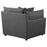 Sasha Upholstered LAF Chair Barely Black