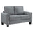 Davis 3-Piece Upholstered Rolled Arm Sofa Grey