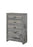 Carter 5 Drawer Gray Chest