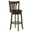 Lambert Pub Height Swivel Bar Stool With Upholstered Seat Dark Cherry