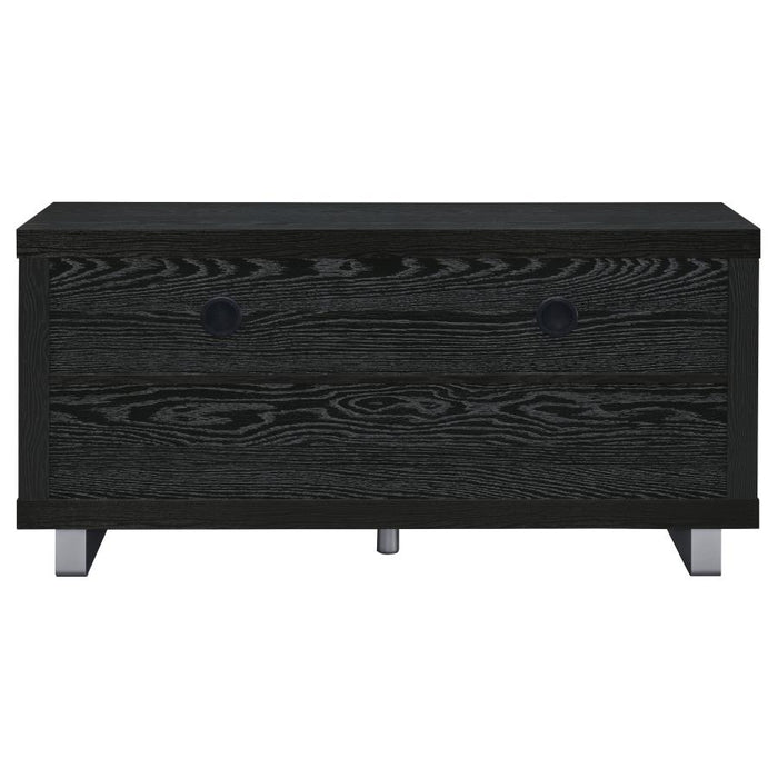 Alton 48″ 3-Drawer TV Console Black Oak