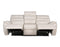 Duval Leather Dual-Power Reclining Sofa, Ivory