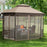 10’x 12’ Octagonal Patio Gazebo with Mosquito Net