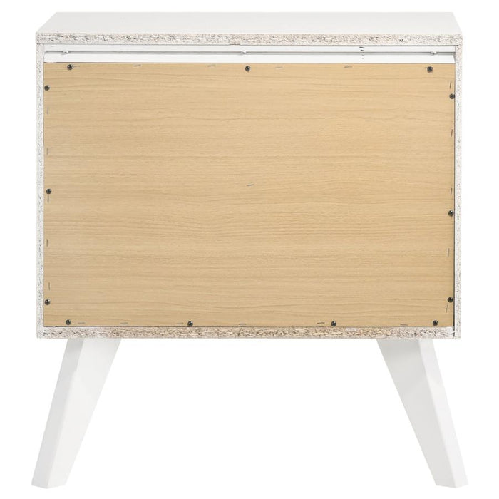 Janelle 2-drawer Nightstand White