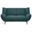 Acton 2-piece Upholstered Flared Arm Sofa Set Teal Blue