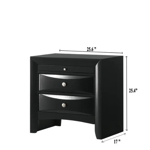 Fallon Black Nightstand