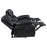 Camila Upholstered Motion Reclining Sofa Black