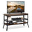 3-Tier Industrial Wooden TV Stand with Storage Shelves for TVs up to 46 Inch