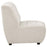 Charlotte Upholstered Curved Armless Chair Ivory