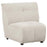 Charlotte 5-Piece Upholstered Curved Modular Sectional Sofa Ivory