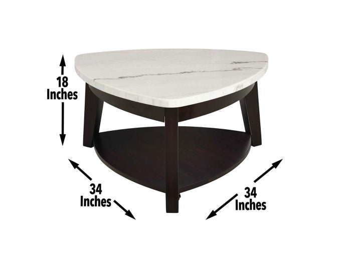 Francis 3-Pack Marble Top Set (Cocktail & 2 End Tables)