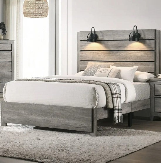 Carter Gray Platform Bed