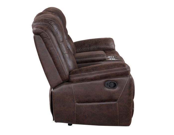 Stetson Manual Reclining Console Loveseat