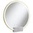 Jocelyn Round Table Top LED Vanity Mirror White Marble