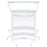 Dallas 2-shelf Home Bar White and Frosted Glass