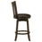 Lambert Counter Height Swivel Bar Stool with Upholstered Seat Dark Cherry