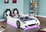 Cruiser Car Themed Twin Bed With Underglow Lights White