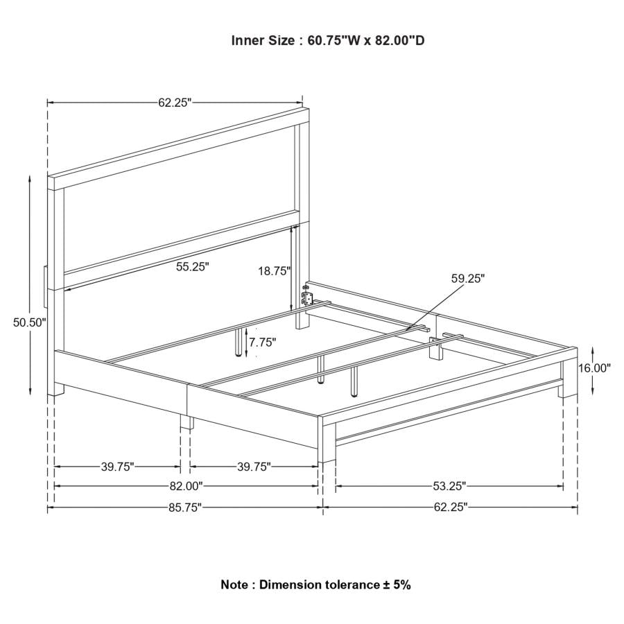 Sidney Panel Bed Rustic Pine