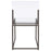 Adino Acrylic Dining Side Chair Clear and Black Nickel (Set of 2)