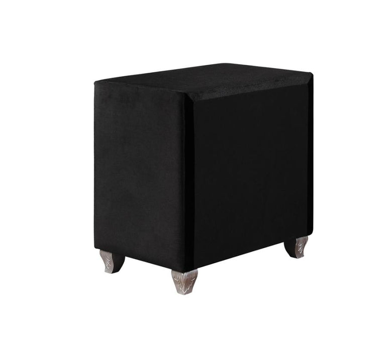 Deanna 2-drawer Rectangular Nightstand Black