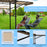 13.5 x 4 Feet Patio BBQ Grill Gazebo Canopy with Dual Side Awnings