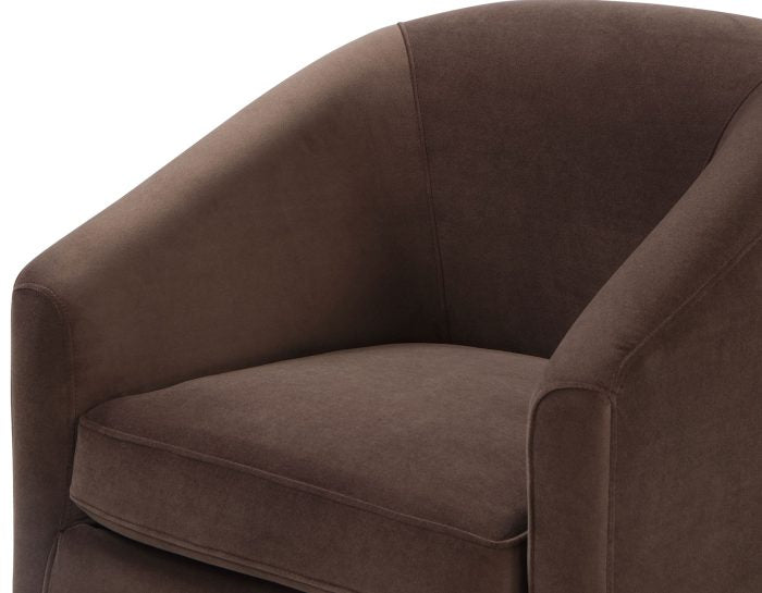 Arlo Upholstered Swivel Barrel Chair