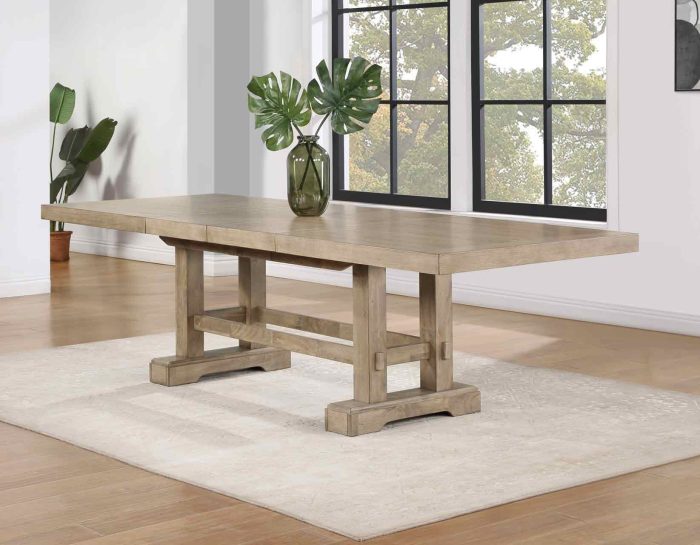 Napa 108-inch Dining Table with 2/18-inch Leaves