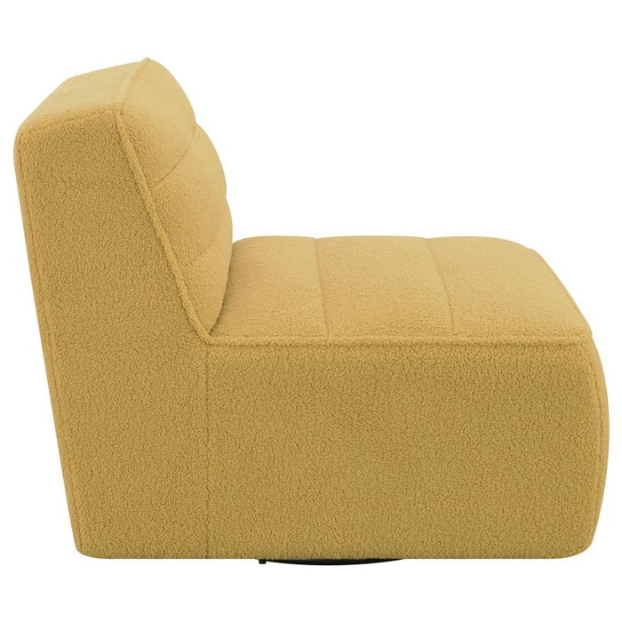 Cobie Upholstered Swivel Armless Chair