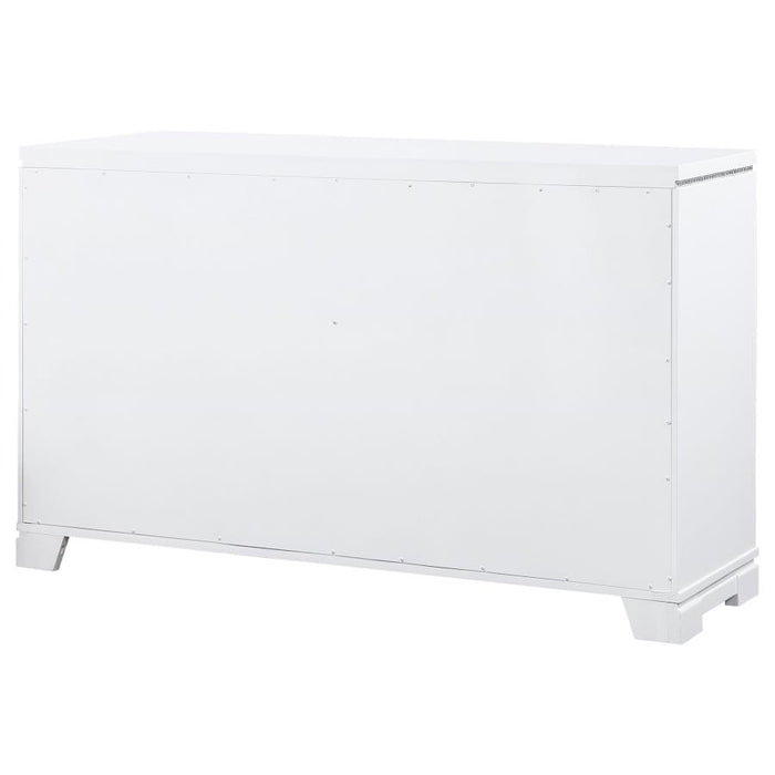 Eleanor Rectangular 6-drawer Dresser White