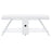 Marcia 1-drawer Wood 60" TV Stand White High Gloss and Chrome