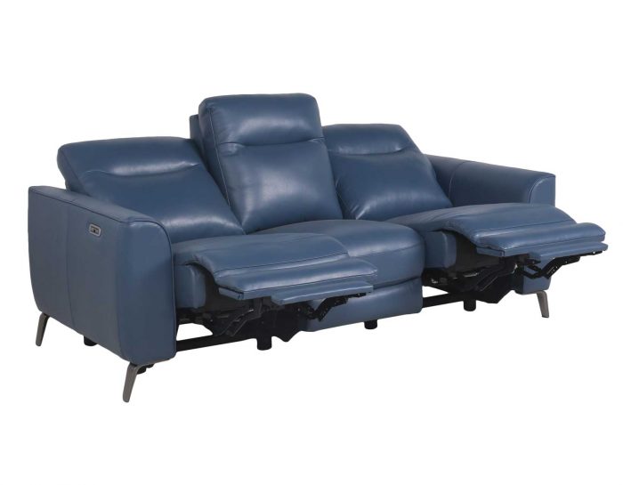 Sansa Leather Dual-Power Reclining Sofa