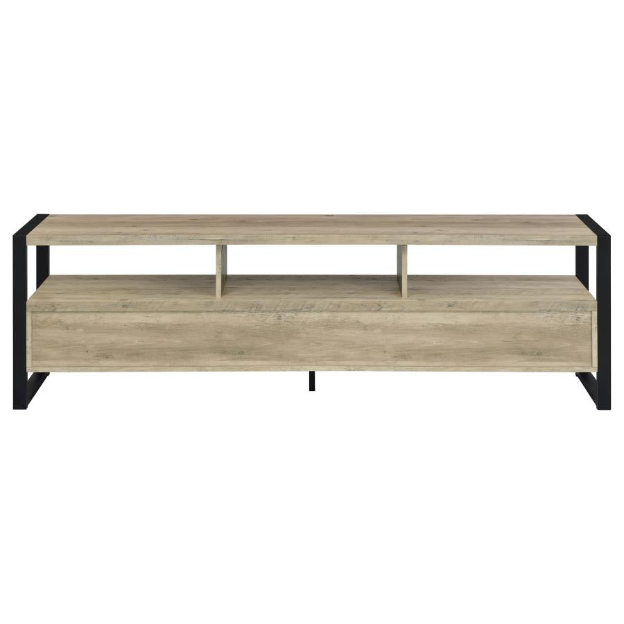 James 3-drawer Composite Wood 71" TV Stand Antique Pine