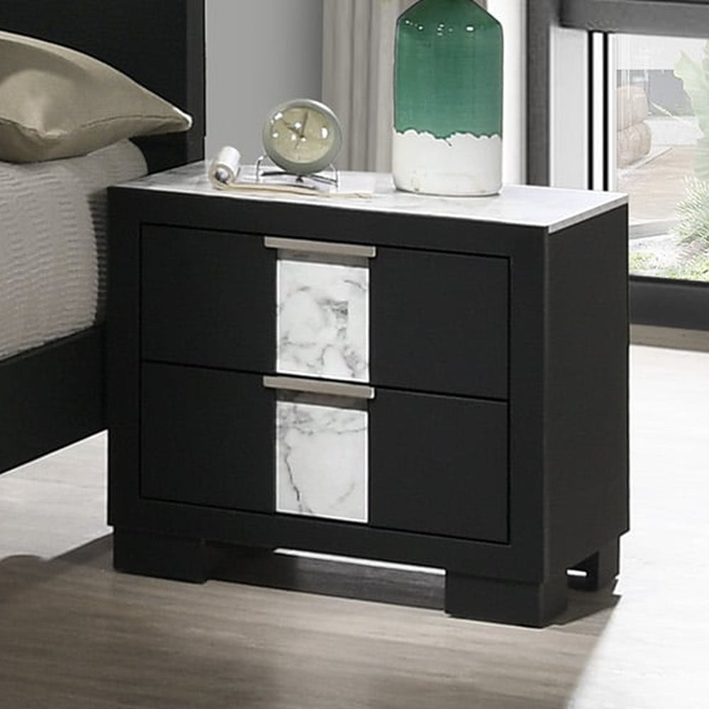 Rangley Contemporary 2-Drawer Nightstand