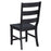 Newport 5-Piece Rectangular Trestle Table Dining Set Black