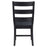 Newport Ladder Back Dining Side Chair Black (Set Of 2)