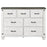 Lilith 5-piece Bedroom Set Distressed Grey and White