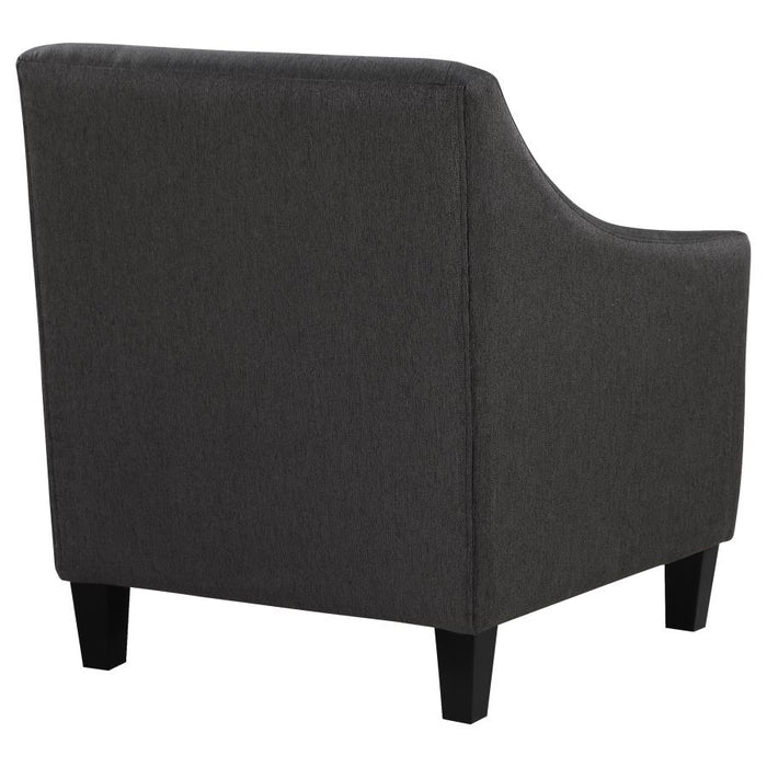 Liam Upholstered Sloped Arm Accent Club Chair